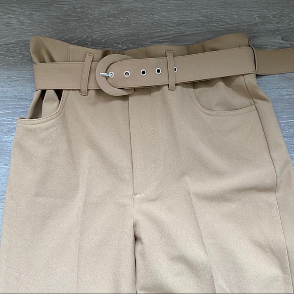 Zara Wide Leg Belted Pants - Picture 11 of 13